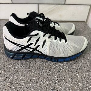 ASICS Men's White and Black Athletic Shoes